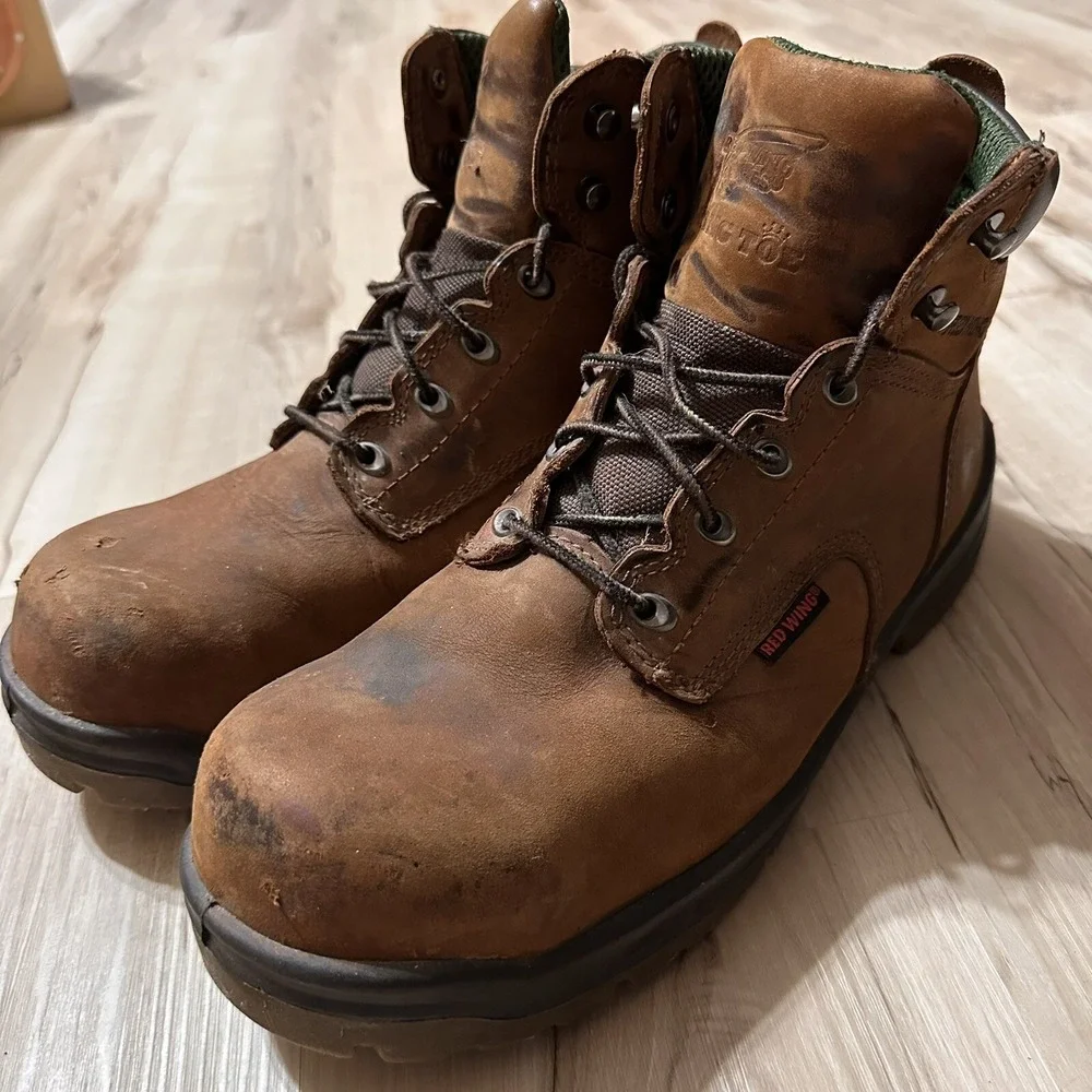 RED WING ASTMF 2413-05 Brown Boots Size 12 EE US. Steel Toe Fast Shipping‎